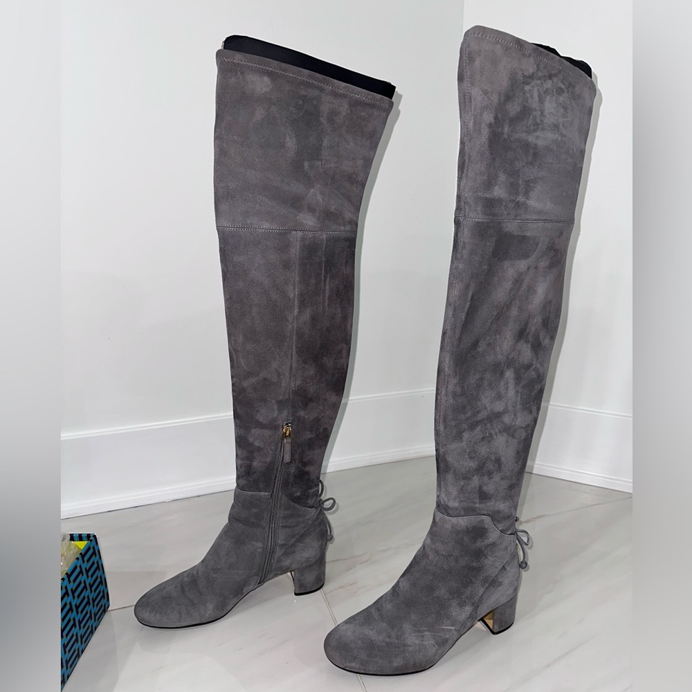 Tory Burch Laila Over the Knee Boots Suede